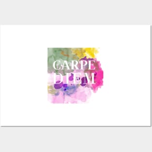 CARPE DIEM Watercolor Posters and Art